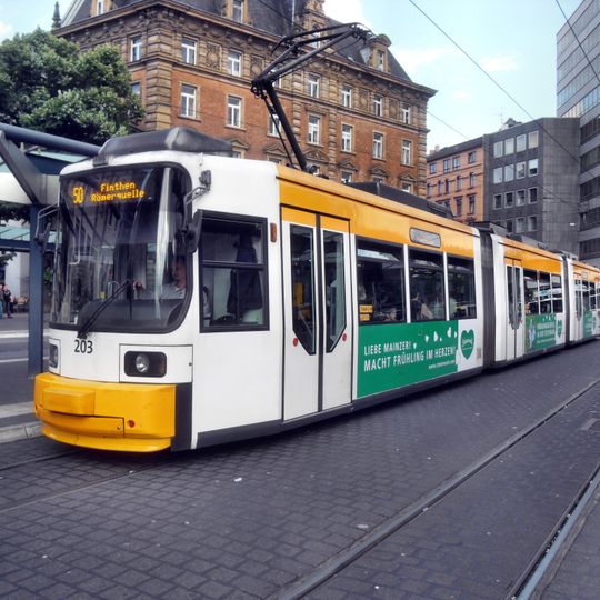 Trams in Mainz