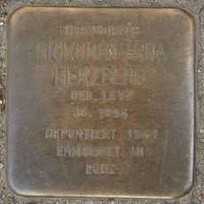 Stolperstein en memoria de Rickchen Erna Herzberg