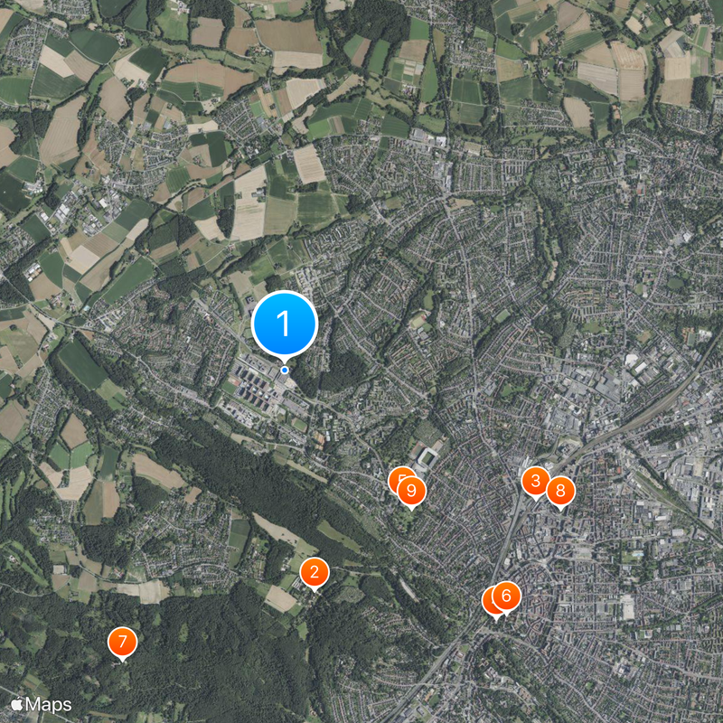 Bielefeld Stadtbahn Map