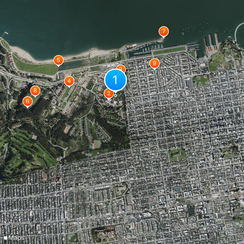 Letterman Digital Arts Center Map