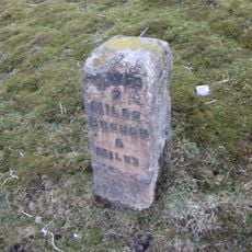 Milestone, east bound carriageway at Stainmore Summit 100m E of lay-by