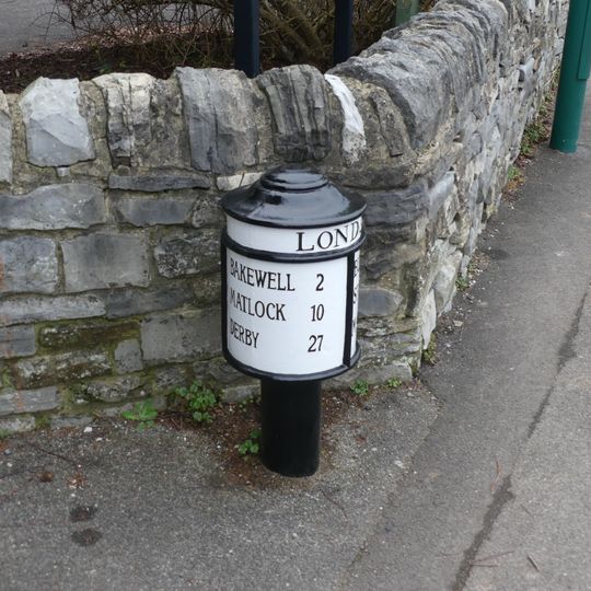 Milepost at SK 1966 6974