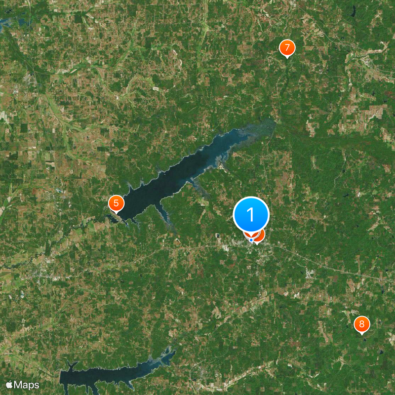 University of Mississippi Map