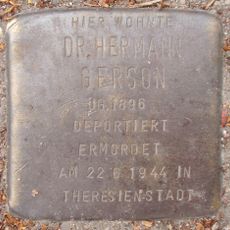 Stolperstein dedicated to Hermann Gerson