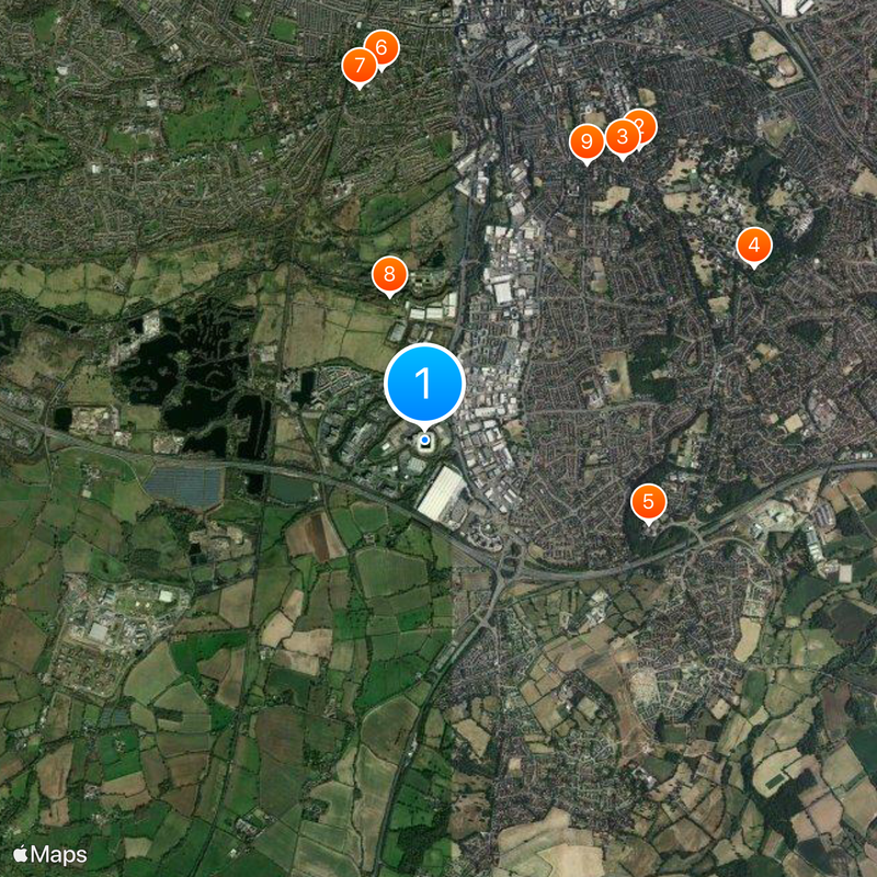 Madejski Stadium Karte