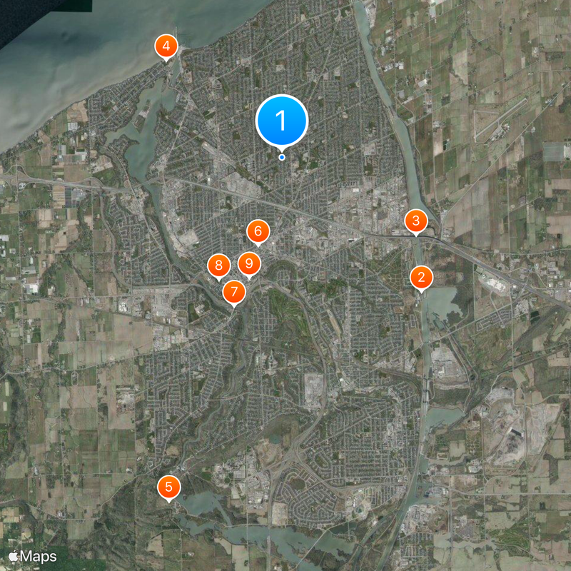 St. Catharines Kaart