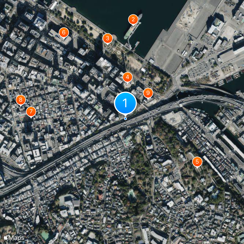 Motomachi-Chūkagai Station Map