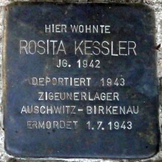 Stolperstein en memoria de Rosita Kessler