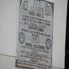 Retablo cerámico-lauda sepulcral, Chella