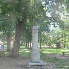 Kříž v parku u Úhlavy v Nýrsku