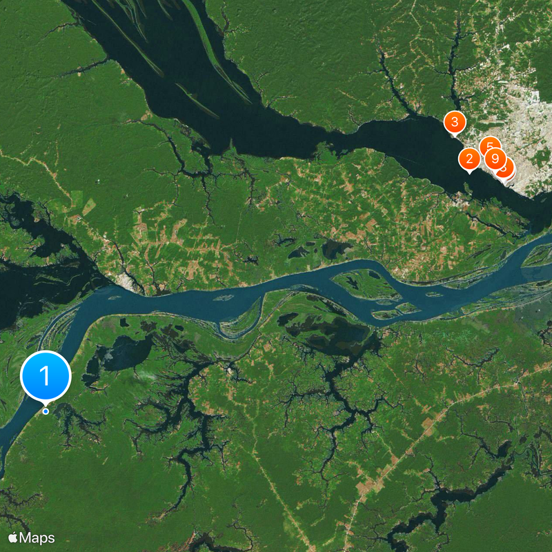 Nizina Amazonki Mapa