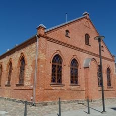 Red synagogue in Joniškis