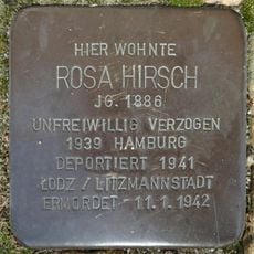 Stolperstein dedicated to Rosa Hirsch