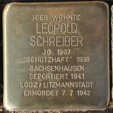 Stolperstein à la mémoire de Leopold Schreiber
