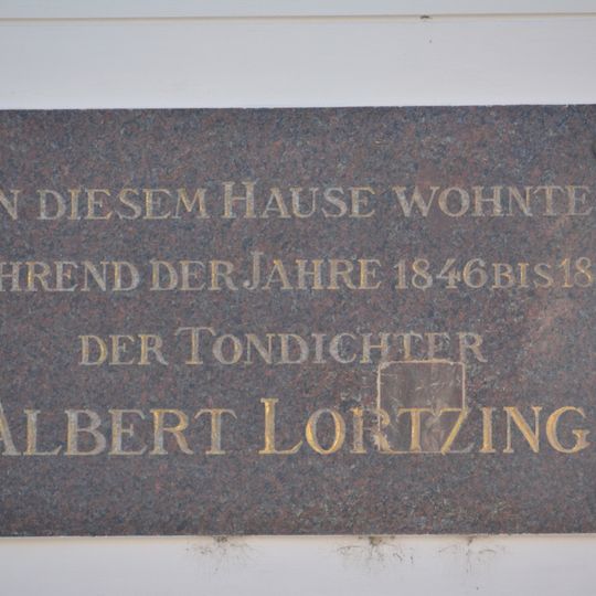 Gedenktafel für Albert Lortzing