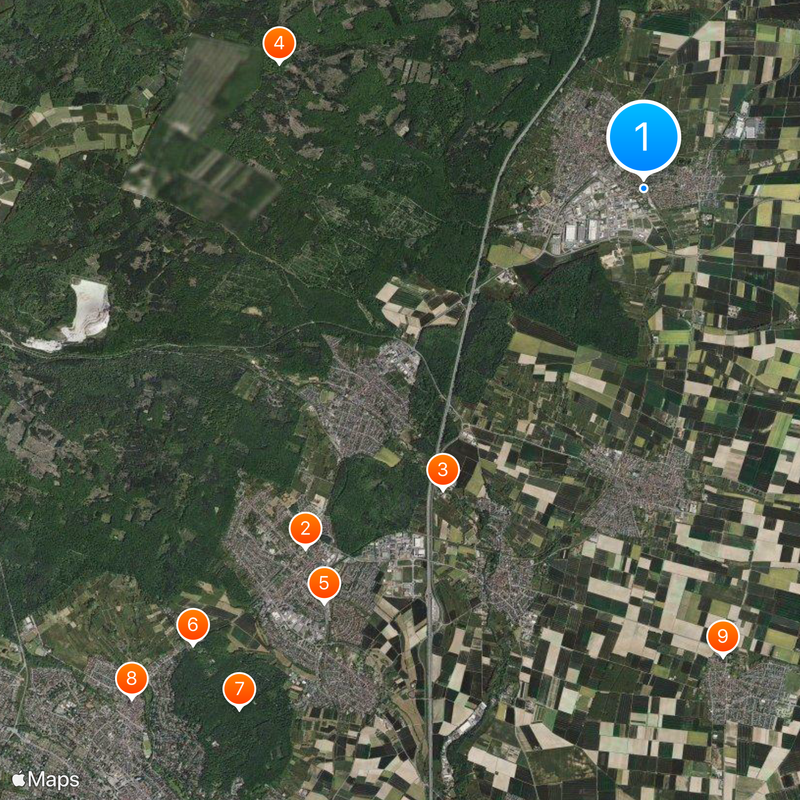 Rosbach v.d. Höhe Mappa