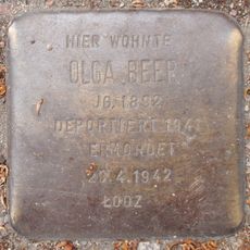 Stolperstein dedicated to Olga Beer