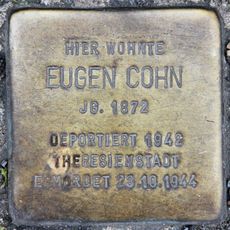 Stolperstein en memoria de Eugen Cohn