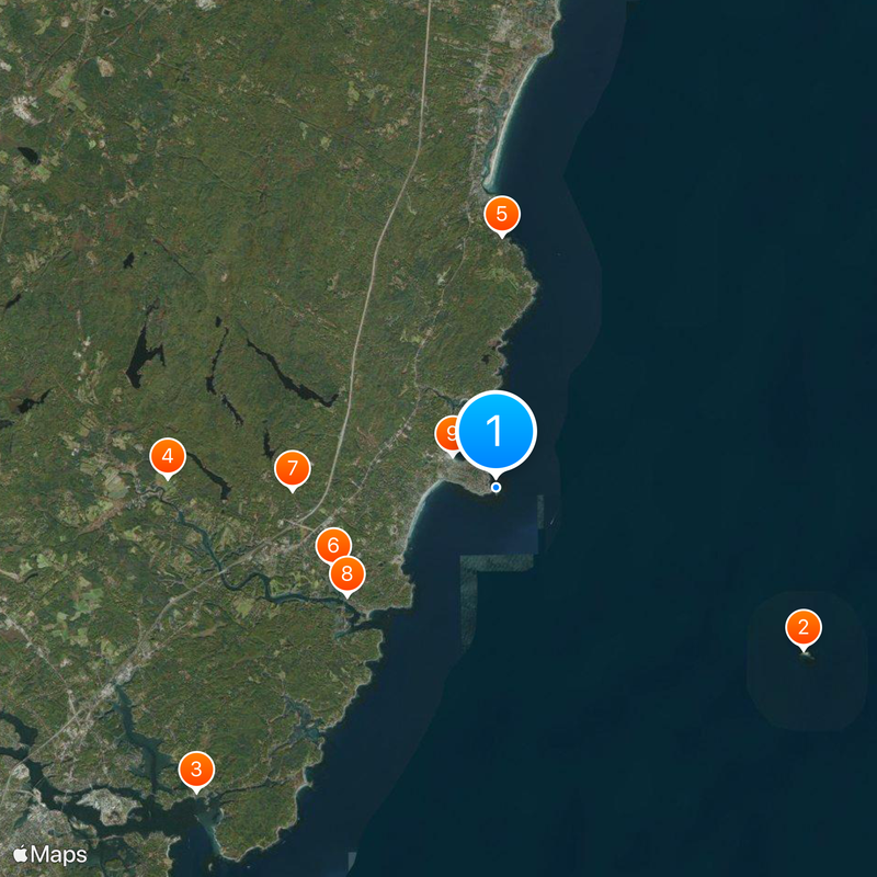 Cape Neddick Light Map