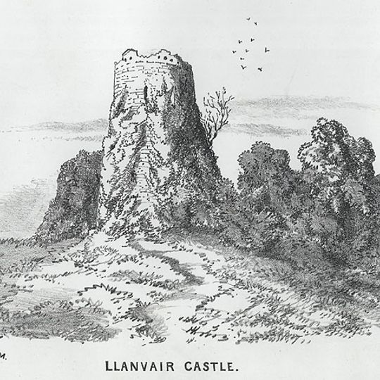 Llanvair Discoed Castle