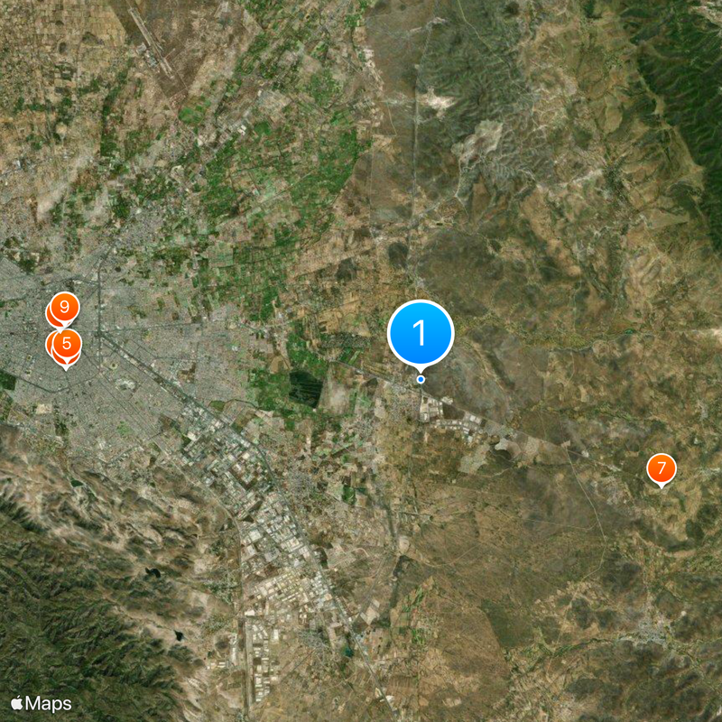 Parador El Potosino Oriente Map