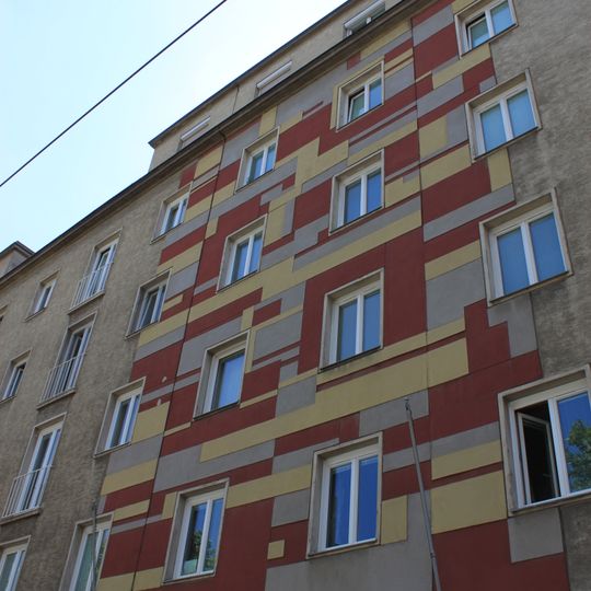 Mosaik, Putzbild von Fritz Riedl