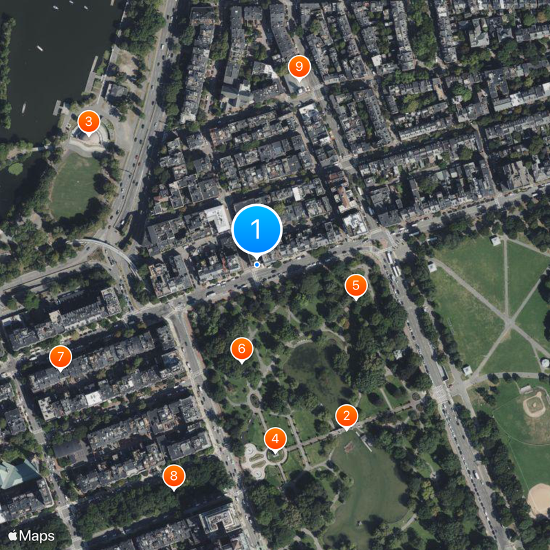 Cheers Beacon Hill Map