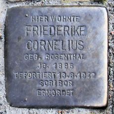 Stolperstein en memoria de Friederike Cornelius