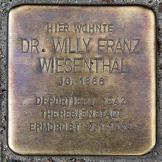 Stolperstein en memoria de Willy Franz Wiesenthal
