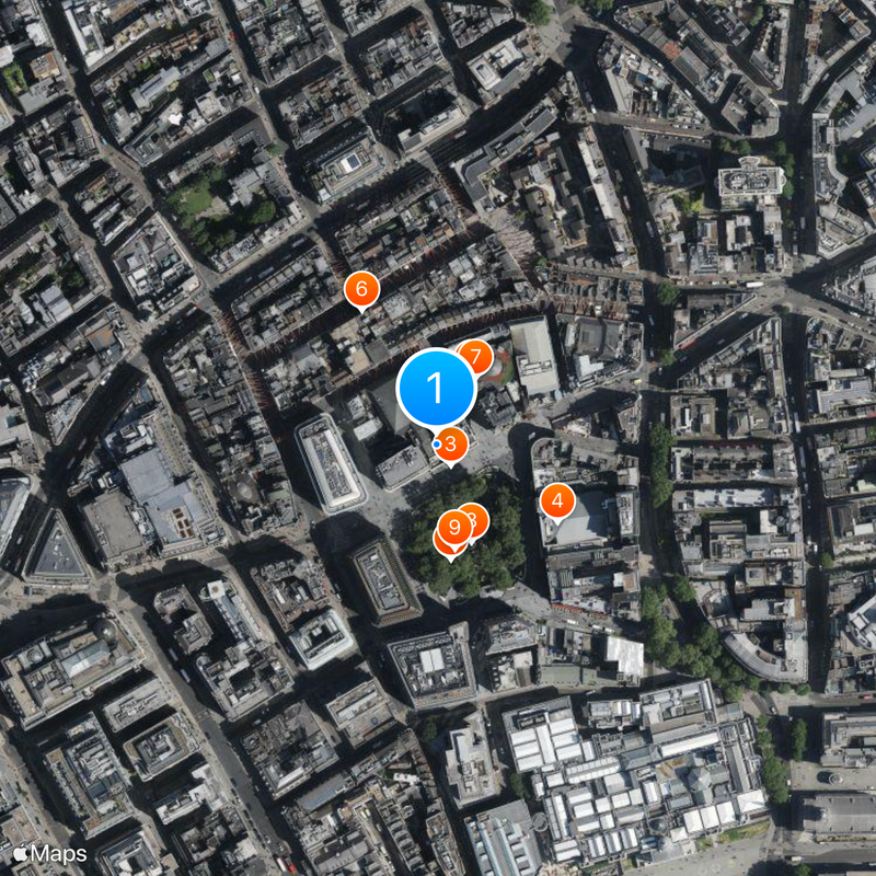 Empire Leicester Square Kaart