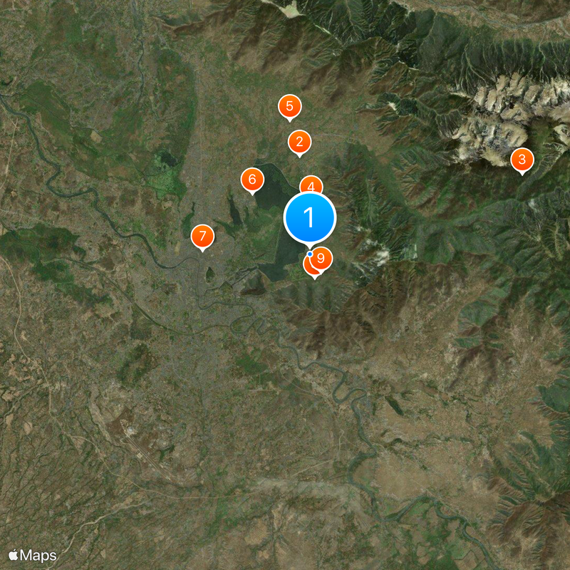 Indira Gandhi Memorial Tulip Garden Map