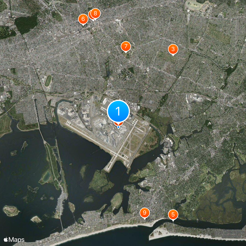TWA Hotel Map