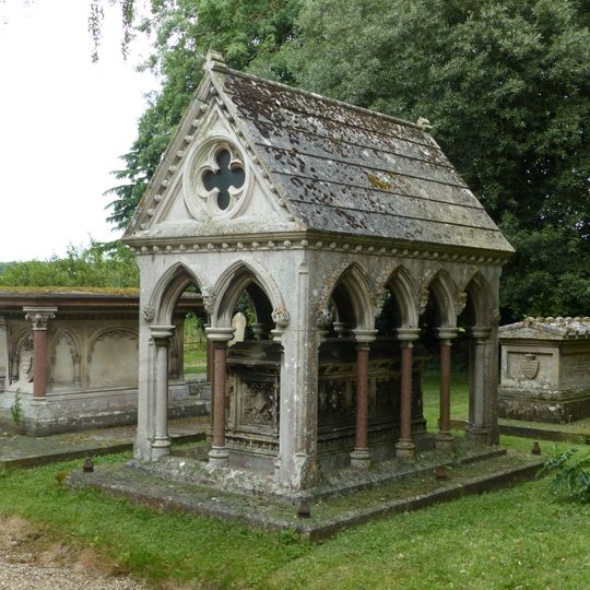 Tomb at east end of Church of St. Michael