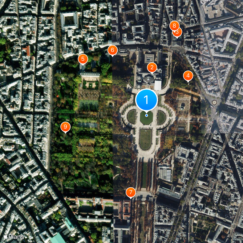 Jardín del Luxemburgo Mapa