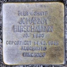 Stolperstein en memoria de Johanna Hirschmann