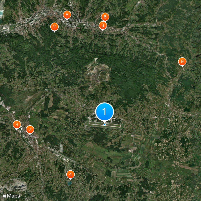 Tuzla International Airport Map