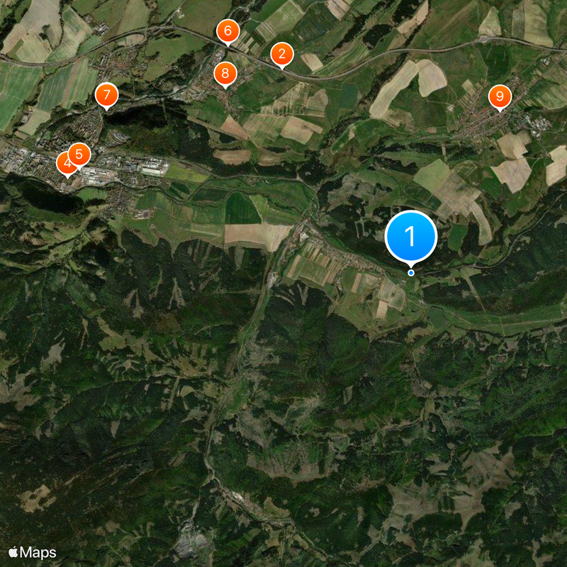 Váh Map