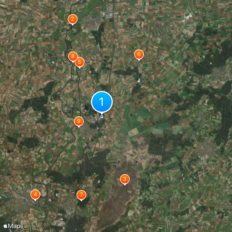 Emsland test facility Map