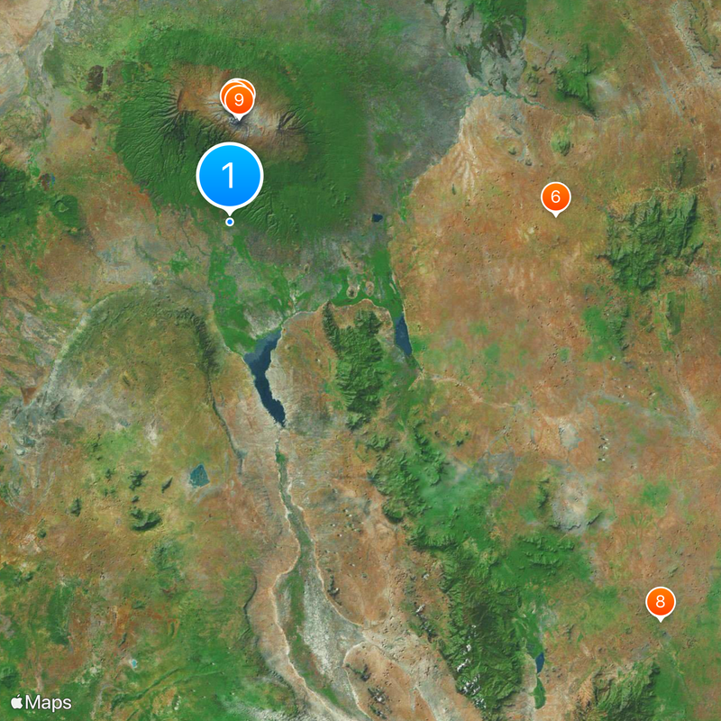 Kilimanjaro Region Map