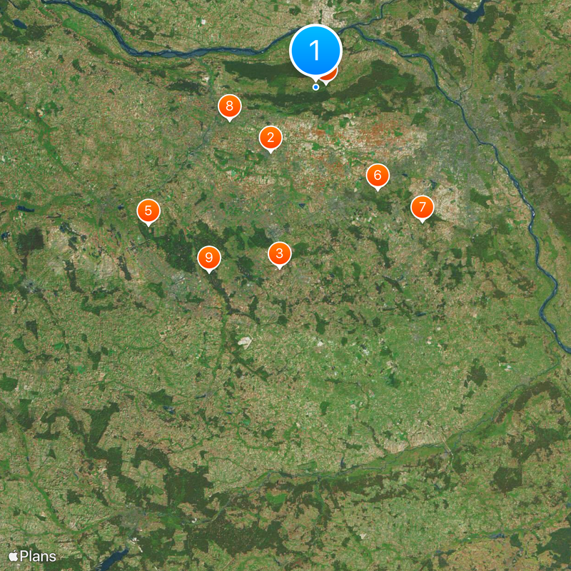 Parc national de Kampinos Carte