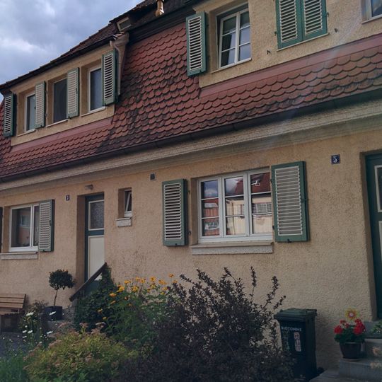 Reihenhausgruppe der Gartenstadt Nürnberg