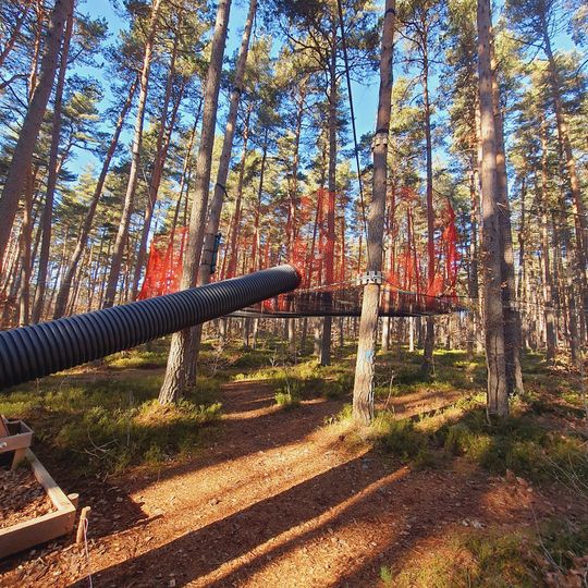Parcours acrobatique en hauteur