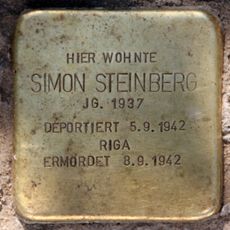 Stolperstein dedicated to Simon Steinberg
