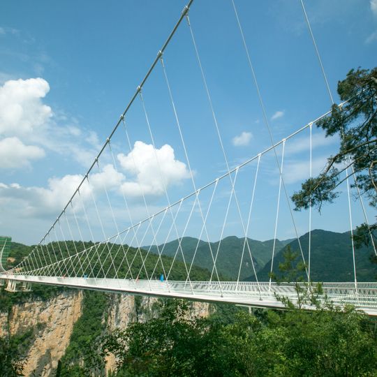 Puente de vidrio de Zhangjiajie