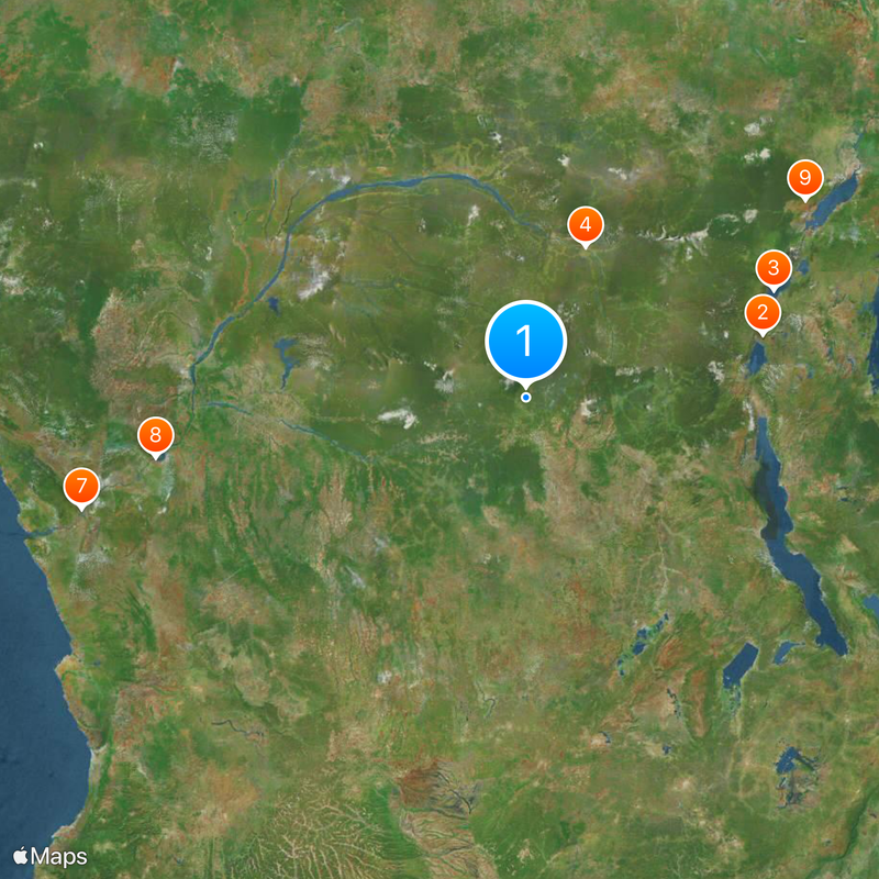 Democratic Republic of the Congo Map