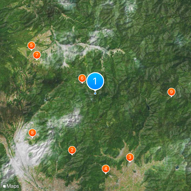 Mount Kinpu Map