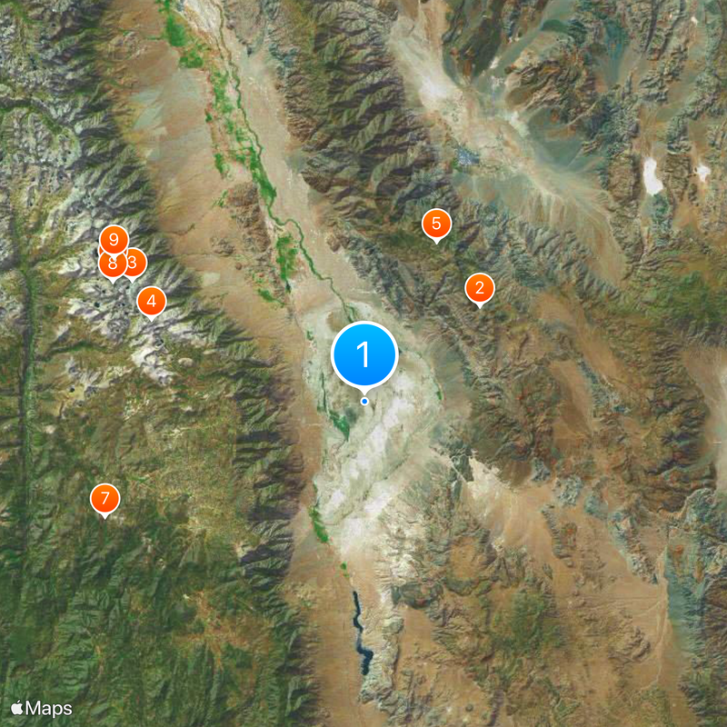 Owens Lake Map