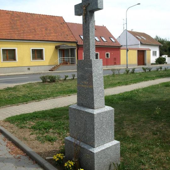 Kříž na ulici Havránkova v Dolních Heršpicích