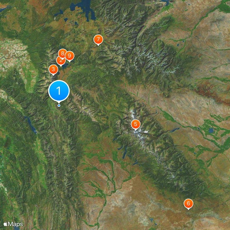 Bridger-Teton National Forest Map
