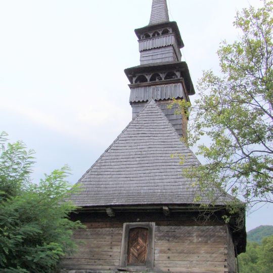 Saint Nicholas' wooden church in Curechiu, Hunedoara
